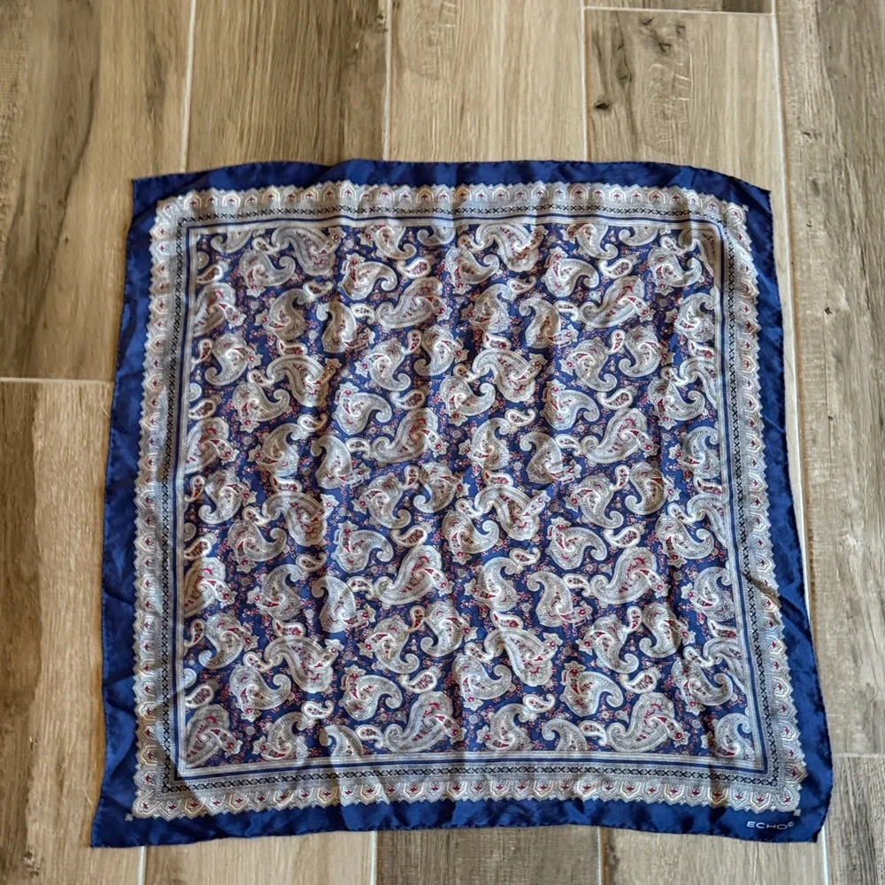 Echo paisley silk scarf
